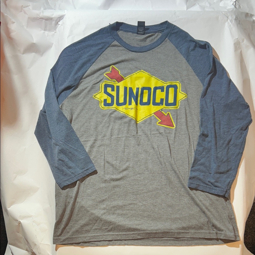 Sunoco Oil Company Logo Raglan Tee